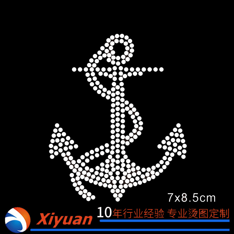 欧美烫钻烫图图案加工 现货供应DMC中东钻服装辅料t恤国产钻烫图