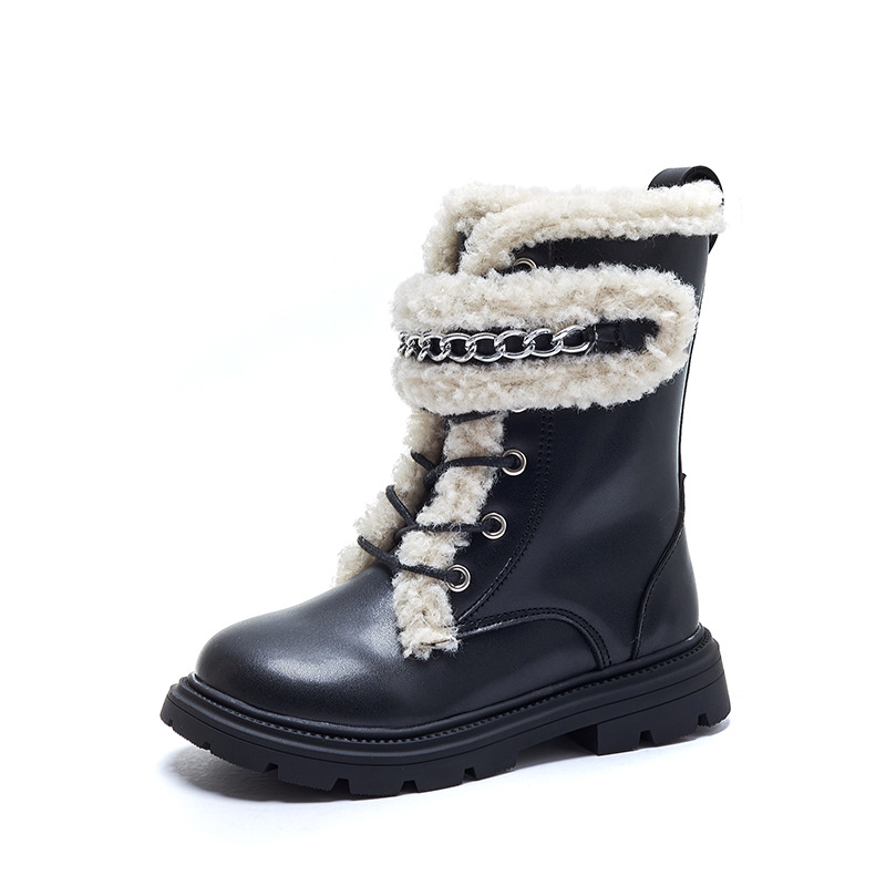 Kids' shoes Children's cotton shoes autumn and winter children's shoes girls Martin boots boys non slip girls baby boots soft bottom short boots_voghion.com
