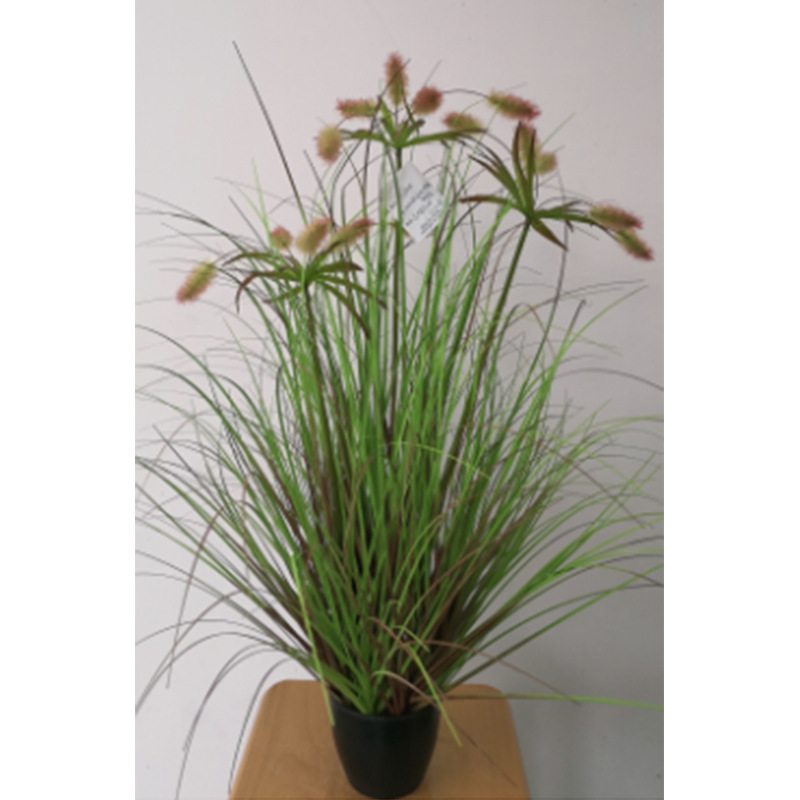 Simulación de plantas verdes, juncos, plantas en macetas, estilo nórdico, simulación de hierba de cola de perro, decoración de interiores, decoración de la sala de estar