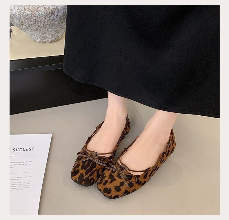 French-style Ballet Flats For Women, 2026 New Model, Paired With Skirts, Vintage Bow Flat Shoes, Shallow Slip-on Loafers_vogvips.com