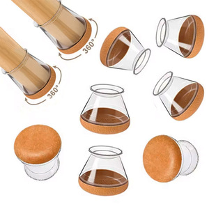 Factory Direct Sales Chair Foot Pads, Silent, Wear-Resistant, Thickened, Non-Slip Silicone Protective Covers, Table and Chair Corner Table Leg Foot Covers