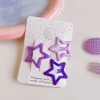 5035#42 Purple Pentagon BB Fip (3 -piece set)