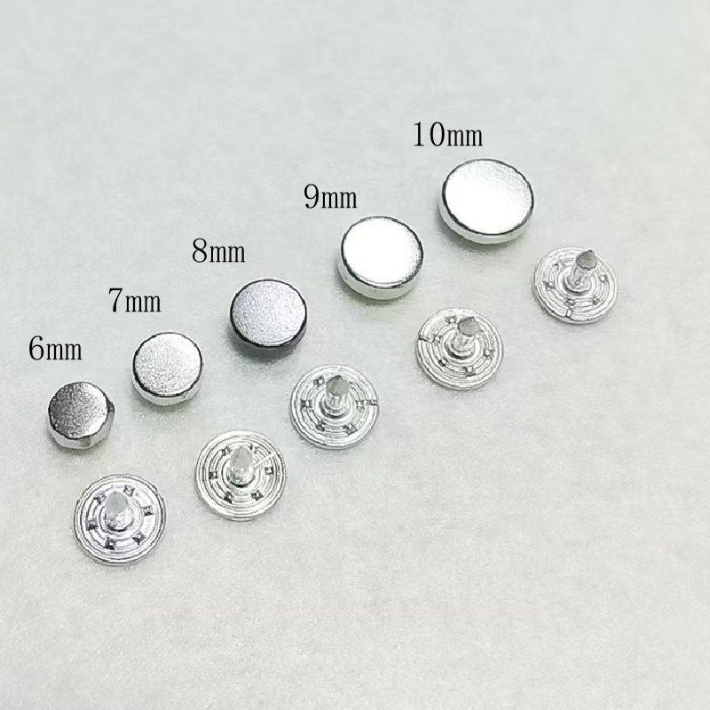 亜鉛合金平面リベット半円キノコ釘打釘専用厚いリベットブーツ装飾品部品