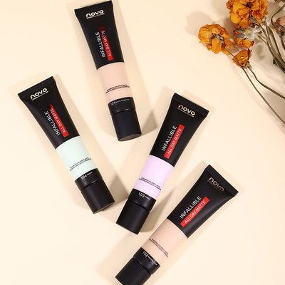 NOVO綻放溢彩啞光持色粉底液 自然持久遮瑕不易脫妝控油隔離粉底