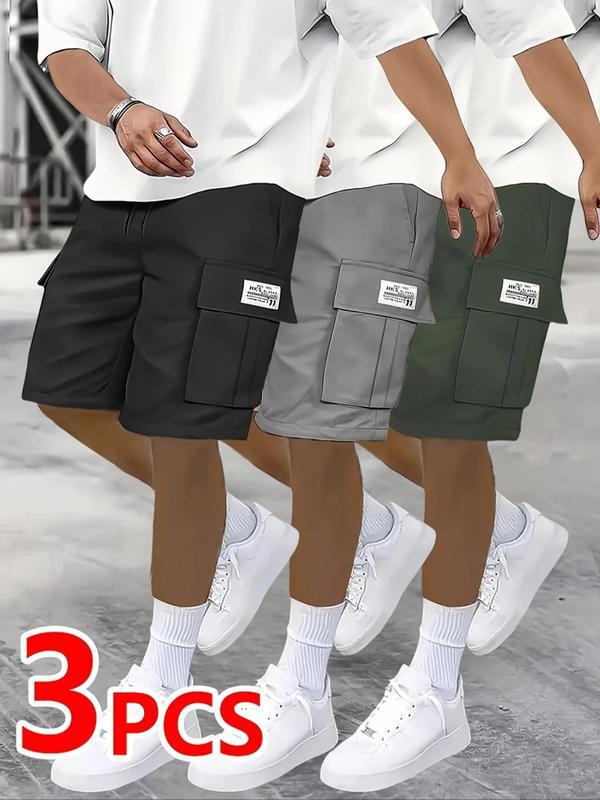 Z 34048 Men's Loose Cargo Capris Men's Loose-Fitting Cargo Capris
