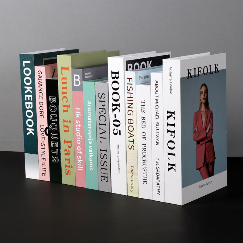简约假书仿真书装饰品书架摆设道具书书籍模型轻奢摆件|ms