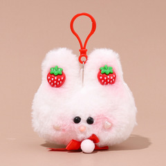 領結兔頭毛絨玩具批發包包掛件娃娃玩偶掛飾鑰匙扣布娃娃卡通公仔