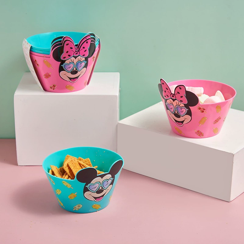 Mickey Minnie Cartoon Cartoon Cute Bowl can put snacks in large capacity to use microwave oven