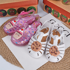 2023梅麗莎童鞋兒童包頭軟底編織洞洞涼鞋沙灘鞋童