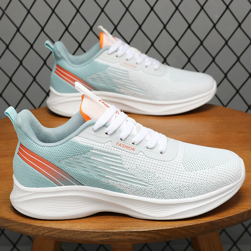 Men's Sports Shoes Spring New Style Color-Blocking Fashion Sneakers Mesh Breathable Running Shoes Foreign Trade Sneaker Wholesale