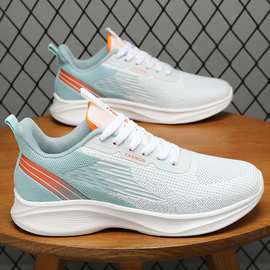 男鞋运动鞋春季新款拼色时尚单鞋网面透气跑步鞋外贸sneaker批发