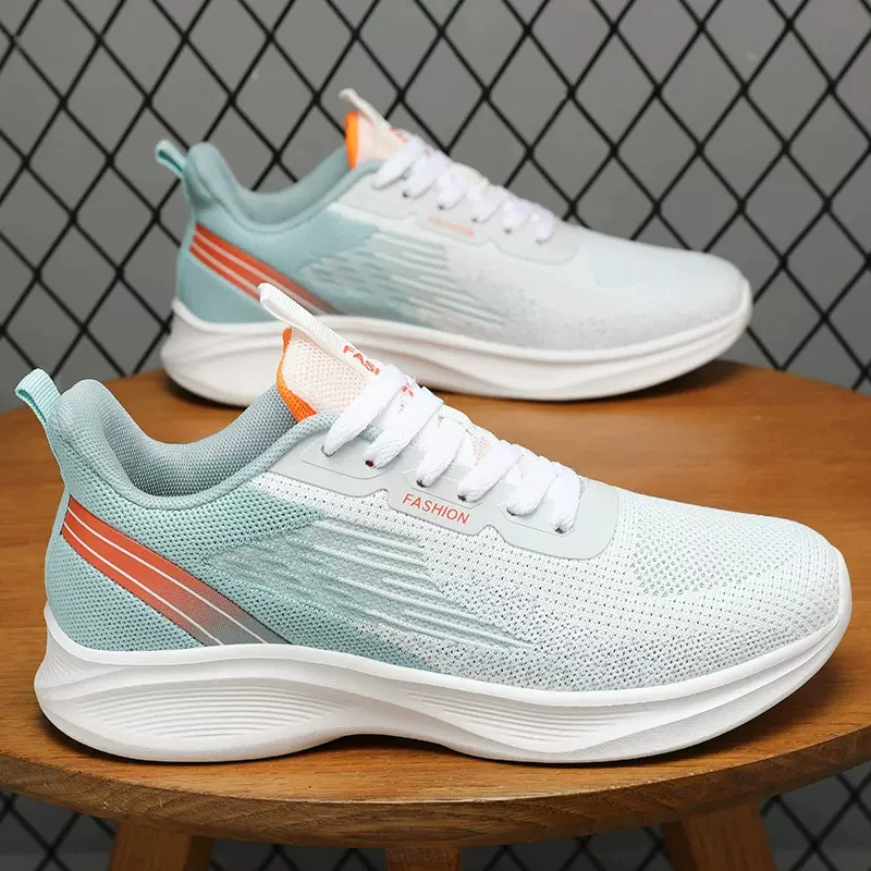 男鞋运动鞋秋季新款拼色时尚单鞋网面透气跑步鞋外贸sneaker批发