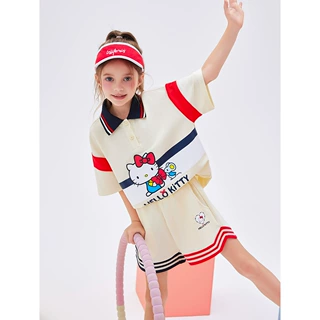 HelloKitty女童夏季2025新款套装时尚印花卡通两件套
