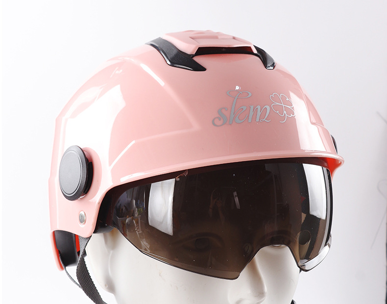 2025 new in stock electric car helmet double mirror men and women summer sunscreen four seasons universal battery motorcycle helmet