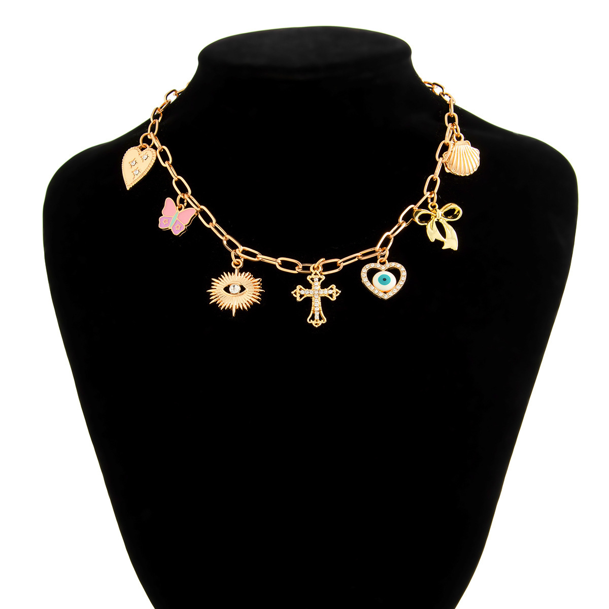 25g Weight Imitation Pearl, Alloy Pendant Material Necklace Classification Alloy, Iron Chain Material 1 Piece Quantity Holiday, Beach, Tea Party Occasion Imitation Pearl, Iron, Zinc alloy Material Starfish, Anchor, Bow Knot Pattern Women's Gender Tassel, Plating Design Hawaiian, Vacation, Marine Style Style Hawaiian Vacation Marine Style Starfish Anchor Bow Knot Imitation Pearl Iron Zinc Alloy Wholesale Necklace 7