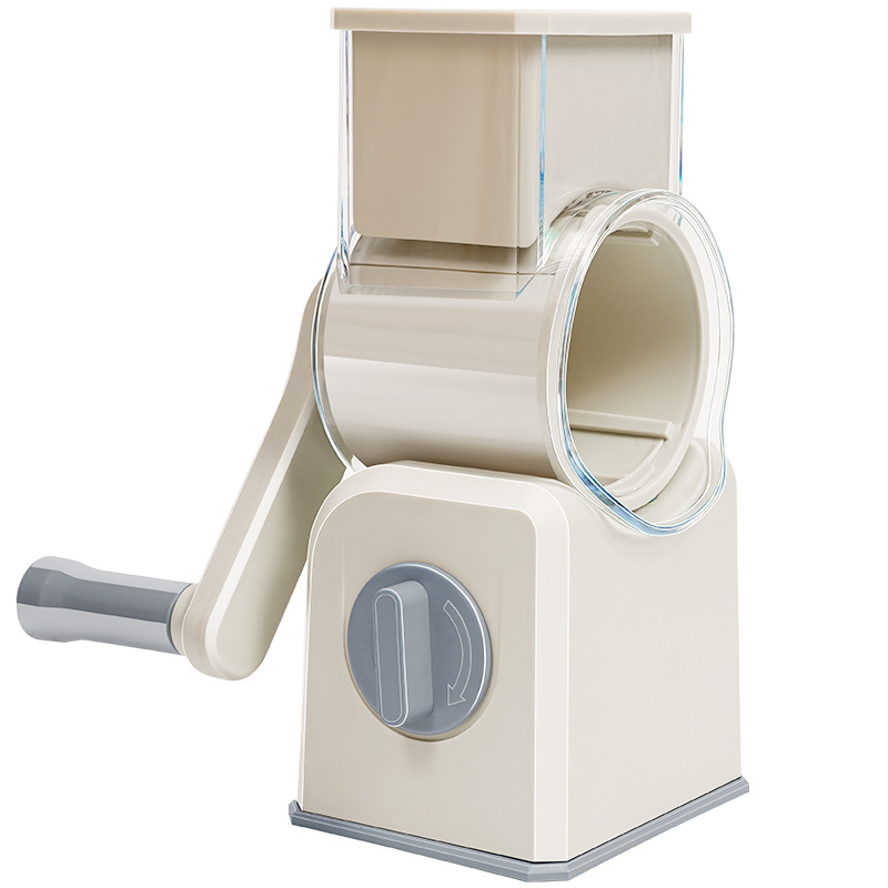 Drum vegetable shredder, multifunctional hand-crank grater