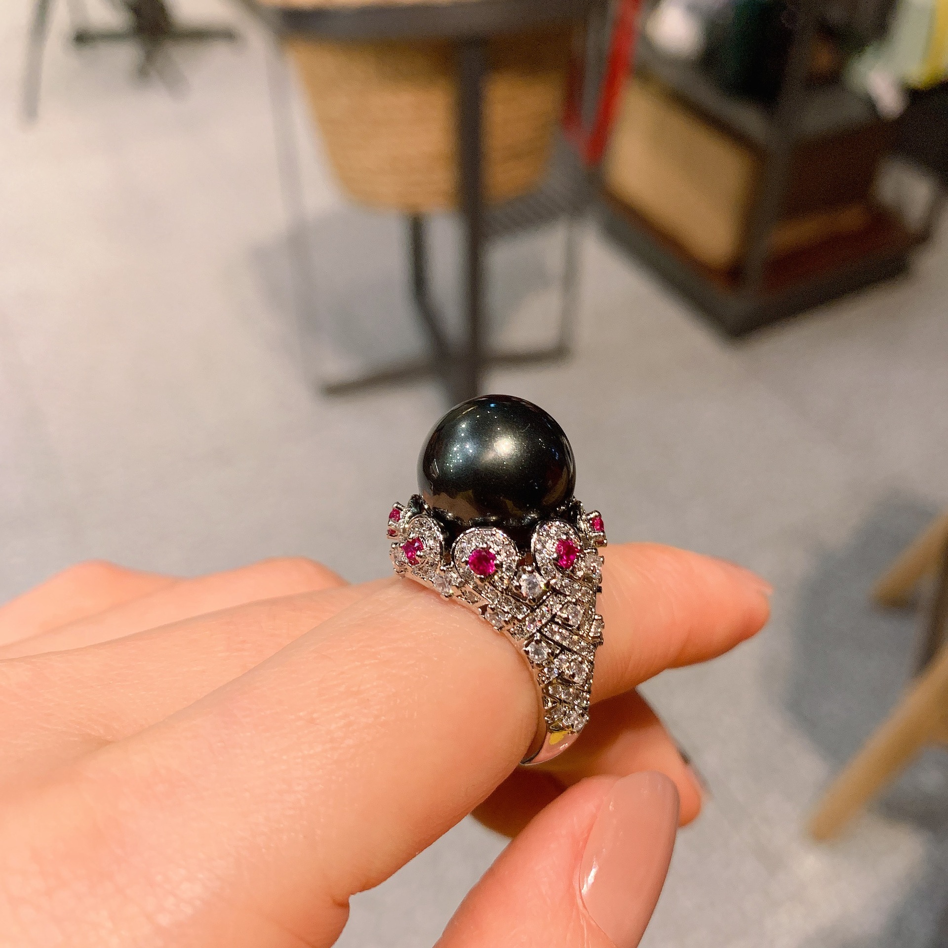 Simple Style Flower Copper Inlay Zircon Rings 1 Piece