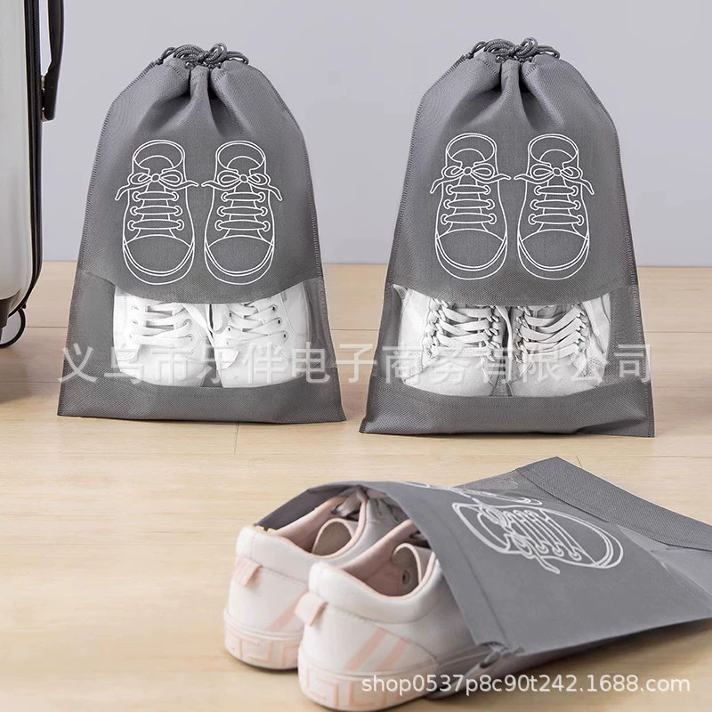 Сумка для обуви Сумка для хранения обуви Дорожный артефакт Сумка для обуви Пыленепроницаемая сумка Прозрачный Дорожный Чехол для обуви Маленький белый чехол для обуви для волос