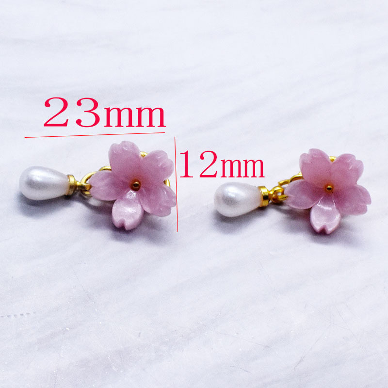 Fuchsia set drop-shaped