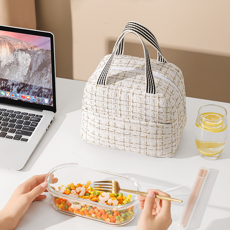 Bolsa de almuerzo de moda, bolsa de almuerzo de oficina, bolsa de almuerzo de aislamiento térmico, bolsa de caja de almuerzo, bolsa de hielo al aire libre