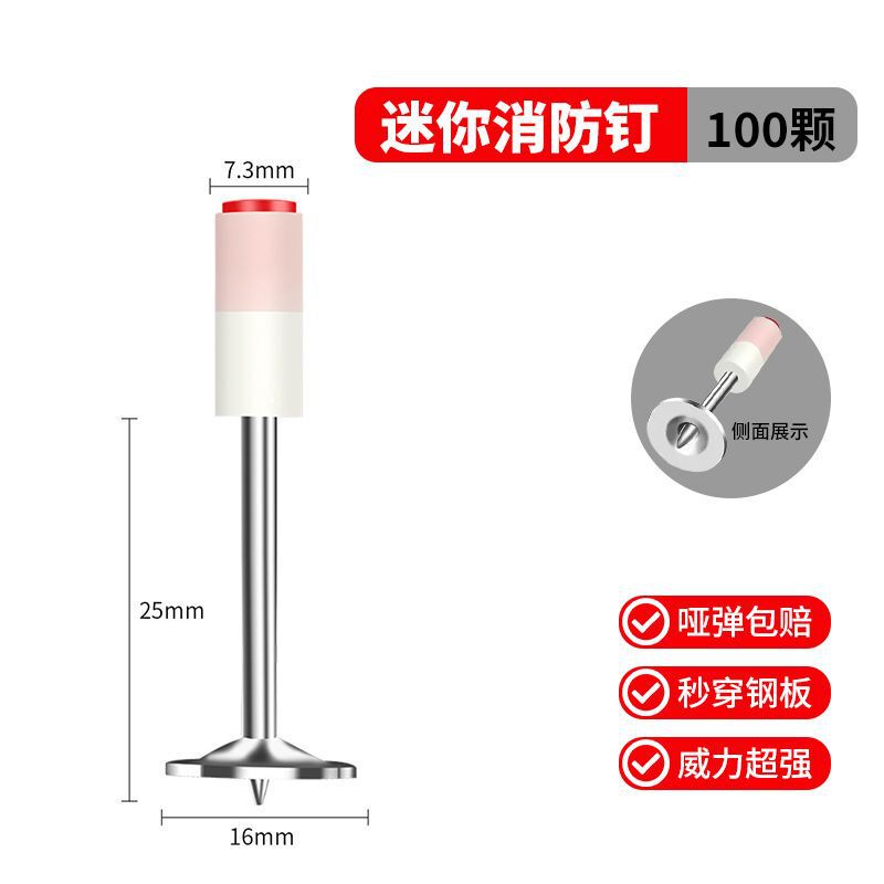 ミニ吊り天井神器消音砲射釘銃壁面締め付け器固定線溝吊りカードに釘打ち銃を取り付けます。|undefined