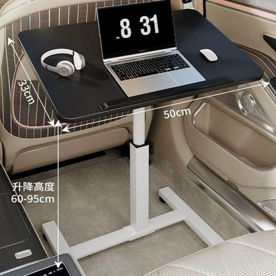 Car table board – Car-Mounted Foldable Small Table for Eating - black-white-5033-gear-ratiosuitable-for-small-to-medium-sized-vehicles