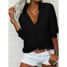 J 48881 Classic lapel long-sleeve shirt ���䷭�쳤���������