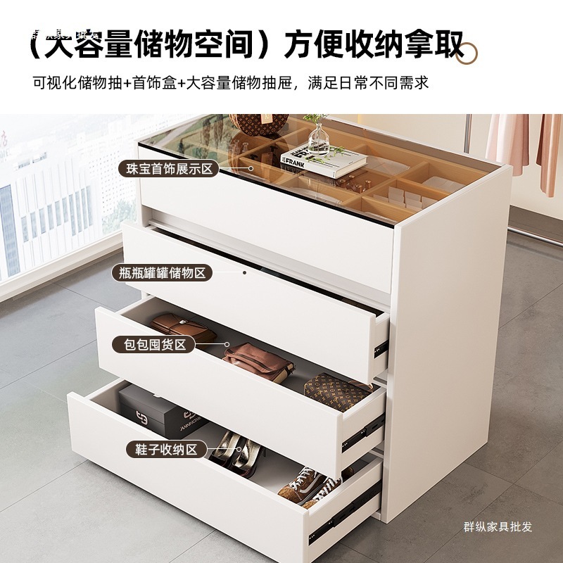 服装店展示台珠宝首饰中岛流水展示柜小型店铺钢化玻璃多层陈列桌|undefined
