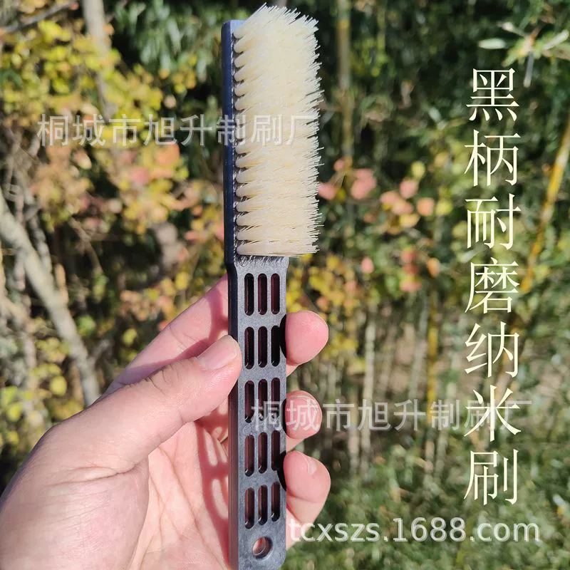 Черная пластиковая ручка, износостойкая нано-щетка Wenwan, жесткая нано-щетка, орех, алмазная анти-Щелочная Чистящая Щетка Wenwan