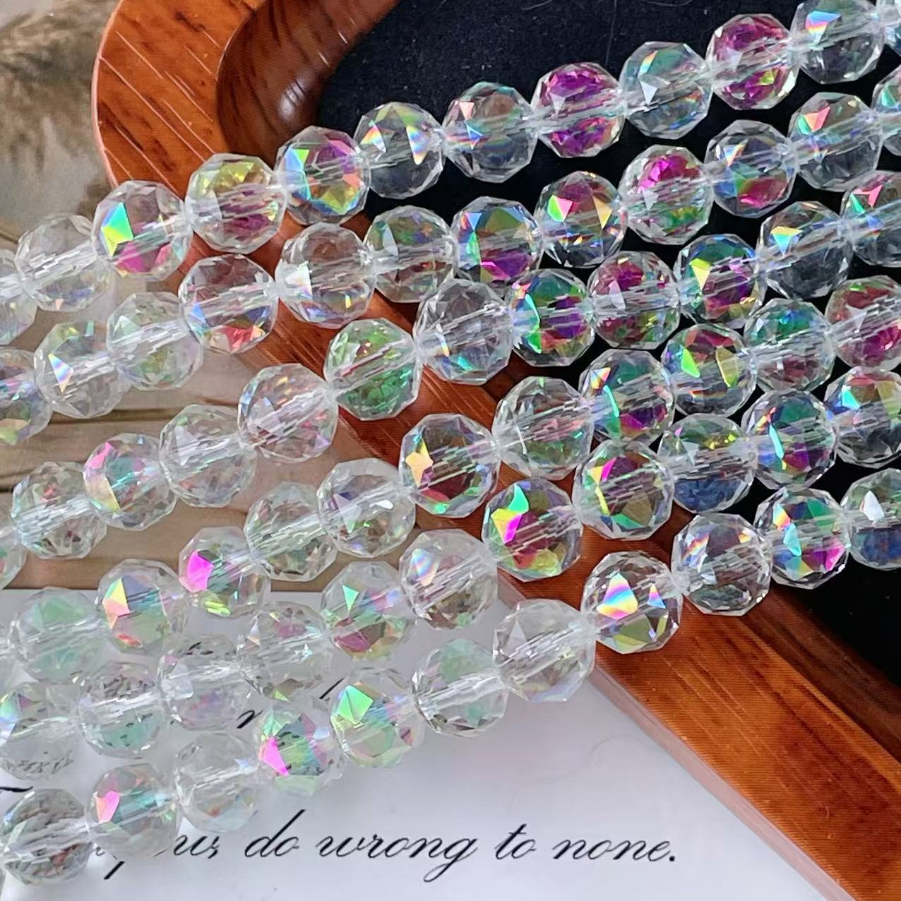 Bola de flores de 8mm Jingjing K9 cuentas sueltas de cristal 64 superficies cortadas con cuentas Accesorios de joyería hechos a mano de bricolaje Pulsera Collar lote suelto image 54
