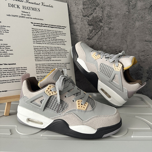 National trend shoes men's ins trend Hong Kong style new splicing couple air cushion running shoes trendy versatile sports casual shoes