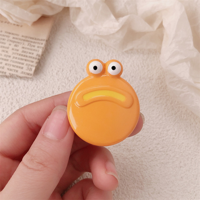 Clip de germinación fea boca de salchicha caricatura extraña muñeca fea niña adorable ins clip de pelo frisa clip de borde roto adornamiento para el pelo