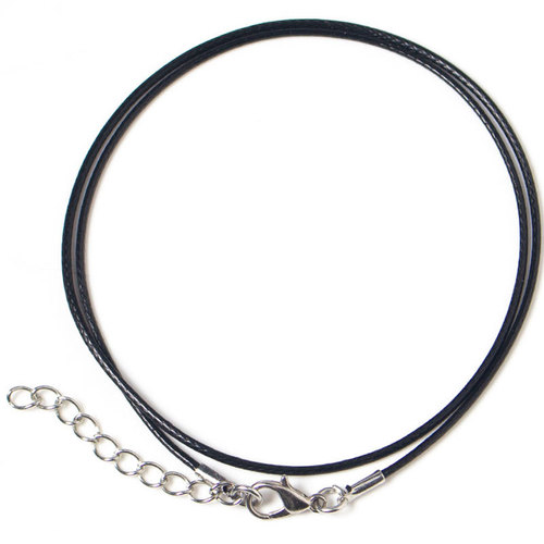 Pengkai jewelry diy jewelry accessories Korean wax rope necklace rope handmade black leather rope pendant rope manufacturer wholesale