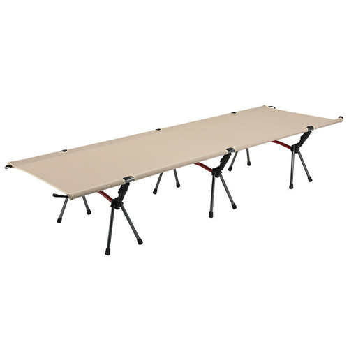 Outdoor folding bed camping camp bed portable height adjustable ultra-light aluminum alloy lunch break bed accompanying bed