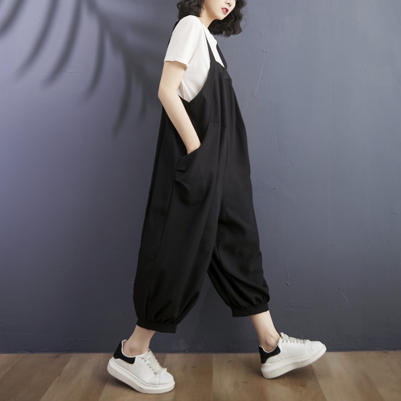Overall for leisure, trousers, plus size, oversize