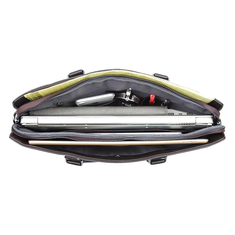 Fabricante de bolsos de cuero genuino para hombre, venta al por mayor, bolso para portátil de 14 pulgadas, bandolera, maletín, bolso mensajero