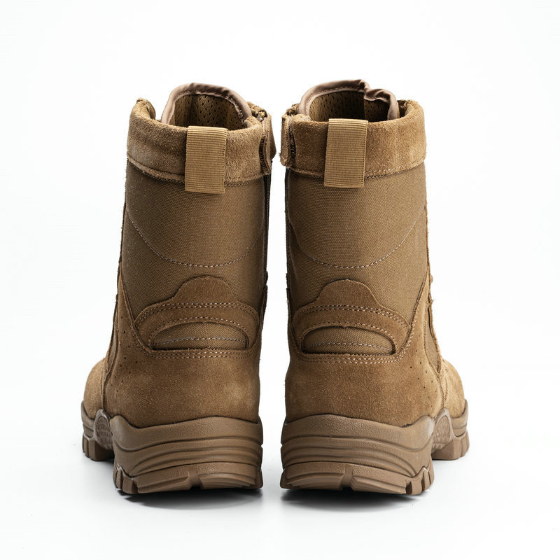 New Brown Combat Boots Men's Boot Winter Topcoat Cowhide Boots Mountaineering Boots Durable, Waterproof, and Puncture Resistant Tactical Boots_voghion.com