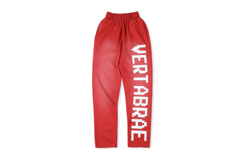 跨境外贸男女明星同款Vertabrae sweatpants镶钻立体字休闲长裤|undefined