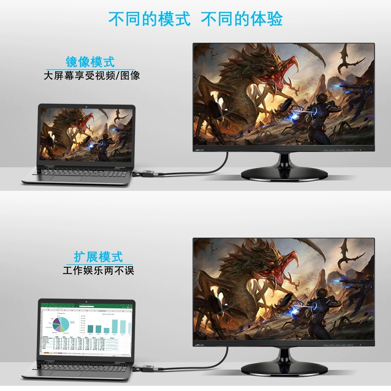 VGA Rotary HDMI Mother Converter Notebook Computer Rotary TV S position