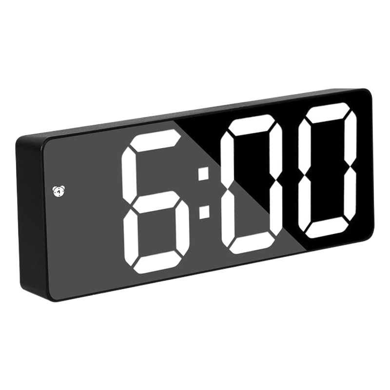 Creative Mirror Alarm Clock Multifunctional Led Clock Cosmetic Mirror Alarm Clock Battery Plug-In Dual-Use Alarm Clock 0711-0712