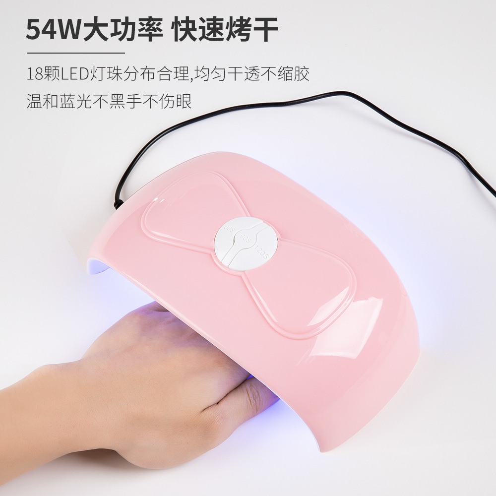 Mini lámpara UV LED para uñas con diseño de mariposa