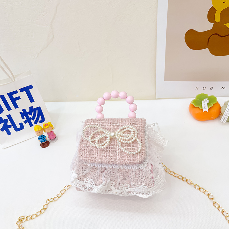 Estilo coreano princesa bolsa de mensajero mini bebé estilo occidental Chanel estilo cadena bolsa pequeña bolsa cuadrada conejito de dibujos animados bolsa de hombro