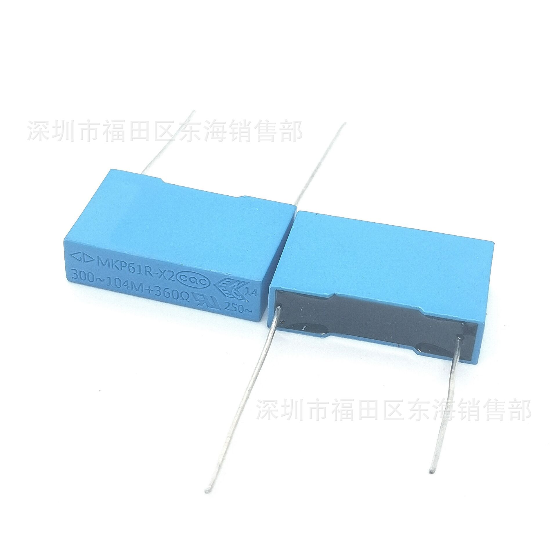 法拉 MKP61R-X2安规电容 104M+360Ω P18mm 0.1uF 104 RC阻容模块