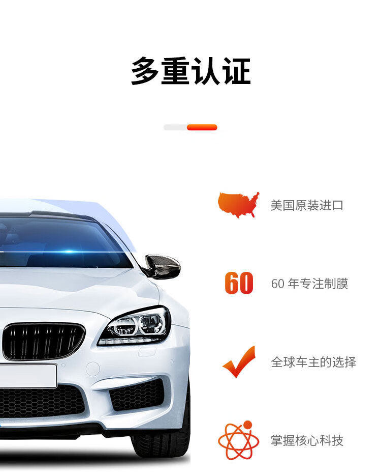 Llumar Car Window Film Sun Protection Heat Insulation Explosion-Proof Front Windshield Side Rear Driver's Privacy Film Single Area