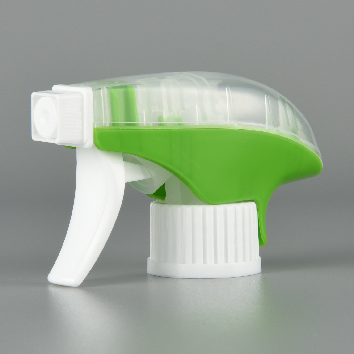 Pistola cuadrada en aerosol bomba oblicua de plástico pistola real de doble cubierta boquilla limpiadora 28 dientes 410 pistola cuadrada en aerosol con hebilla de mano de doble cubierta