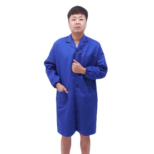 Men's and Women's Long-Sleeve Full-Polyester Protective Coveralls for Workshop and Warehouse Dust Prevention, Long-Sleeve Overalls with Printed Logo for Handling Workwear