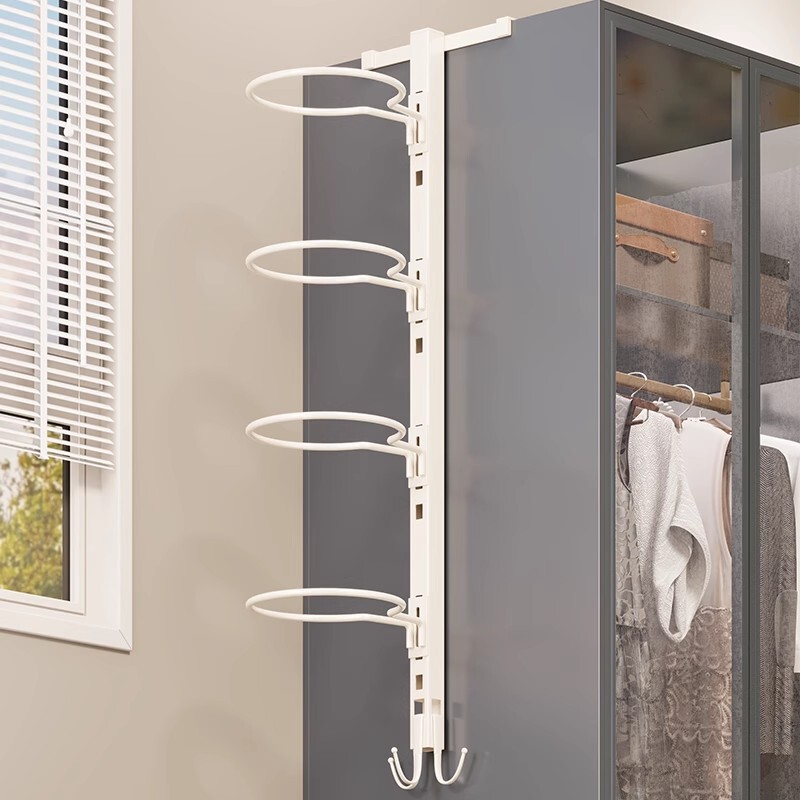 No-Drill Hanging Cabinet Side Basketball and Soccer Storage Rack, Ball Display Wall-Mounted Shelf, Space-Saving Magic Tool