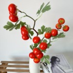 Новый единый ветвь моделирование малявка красный Худоми плодовое дерево ветвь балкон кухня шкаф окно украшение Поддельные фрукты оптовая торговля выход