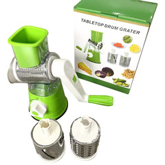 多功能切片機胡蘿土豆絲廚房刨絲器家用手搖滾筒式絞菜器旋轉切絲