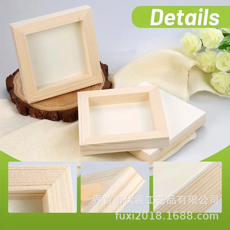 Cross-border distribution of blank painting wooden frame table setting frame wooden photo frame wall hanging painting DIY wooden handicrafts Cross-border distribution of blank painting wooden frame table setting frame wooden photo frame wall hanging painting DIY wooden handicrafts